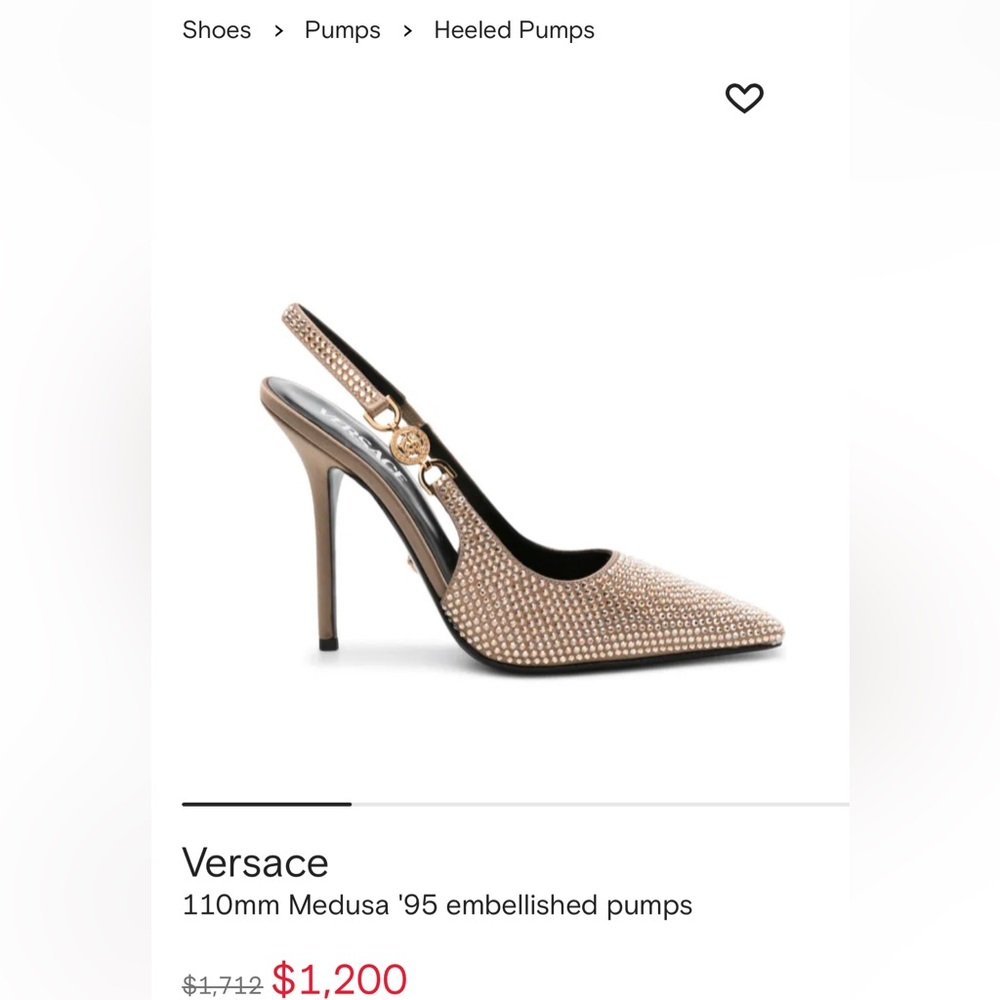 Versace 110mm Medusa '95 embellished pumps